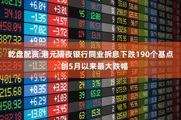 乾盘配资 港元隔夜银行同业拆息下跌190个基点，创5月以来最大跌幅