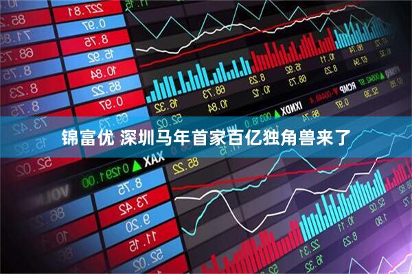 锦富优 深圳马年首家百亿独角兽来了